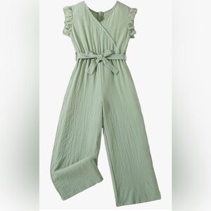 Sage Green Sleeveless Jumpsuit
